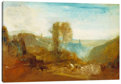 Tivoli, The Cascatelle Canvas Art Print - J.M.W. Turner