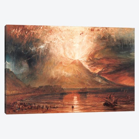 Vesuvius in Eruption Canvas Print #15125} by J.M.W. Turner Canvas Artwork