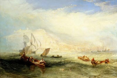 Line Fishing, Off Hastings by J.M.W. Turner metal wall art