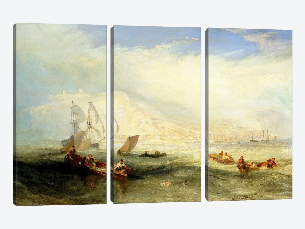 Line Fishing, Off Hastings by J.M.W. Turner 3-piece Canvas Artwork