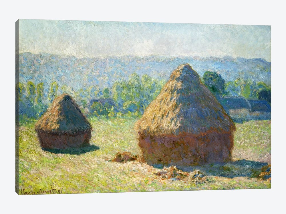 Haystack - End of the Summer by Claude Monet 1-piece Canvas Art Print