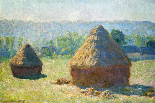 Cozy Cottage: Haystack - End of the Summer by Claude Monet