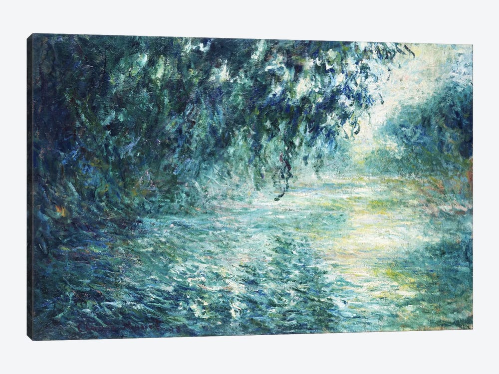 Claude Monet  Morning on the Seine near Giverny Giclee Canvas Print Paintings 