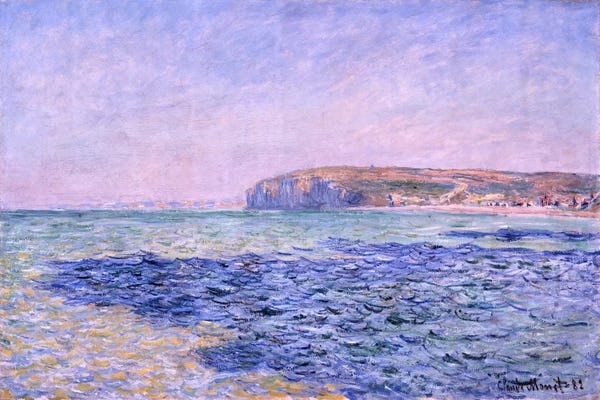 Ocean: Shadows on the Sea - The Cliffs at Pourville by Claude Monet