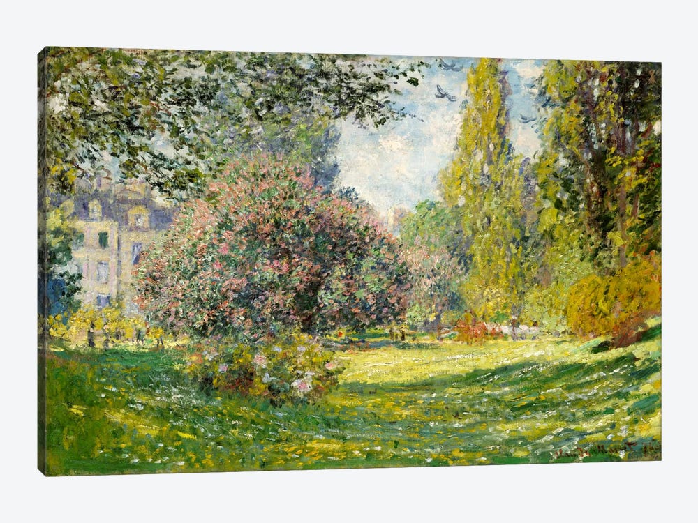Landscape: The Parc Monceau by Claude Monet 1-piece Canvas Artwork