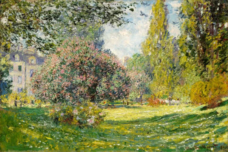 Landscape: The Parc Monceau by Claude Monet wall art