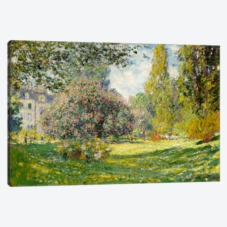 Landscape: The Parc Monceau Canvas Print #15150} by Claude Monet Canvas Art
