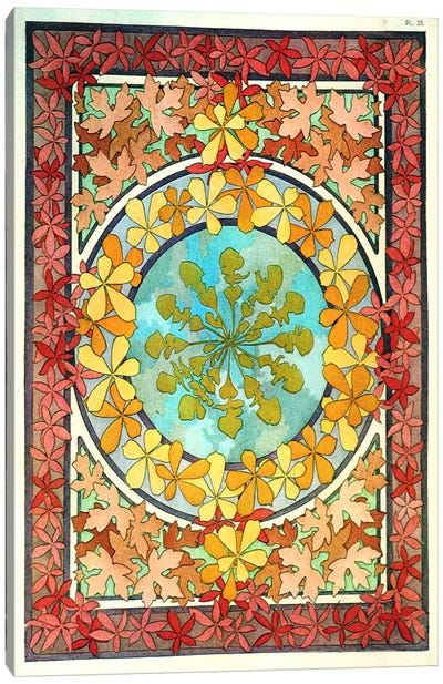 Plate 28 from "Documents Decoratifs"(1902) Canvas Art Print - Alphonse Mucha