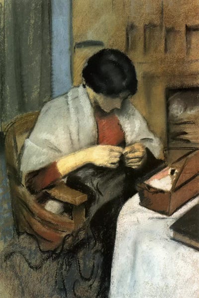 Sewing & Knitting: Elisabeth Gerhardt Sewing by August Macke