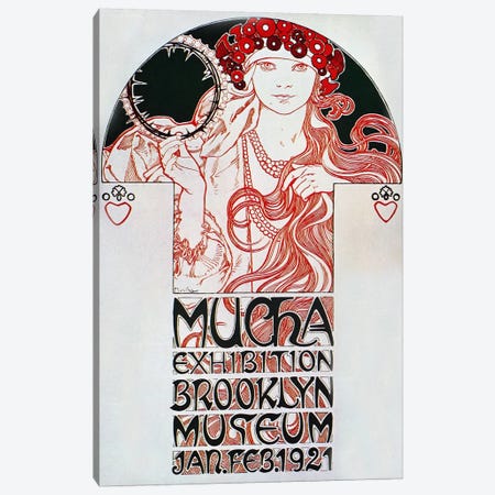 Brooklyn Exhibition (1921) Canvas Print #15177} by Alphonse Mucha Art Print