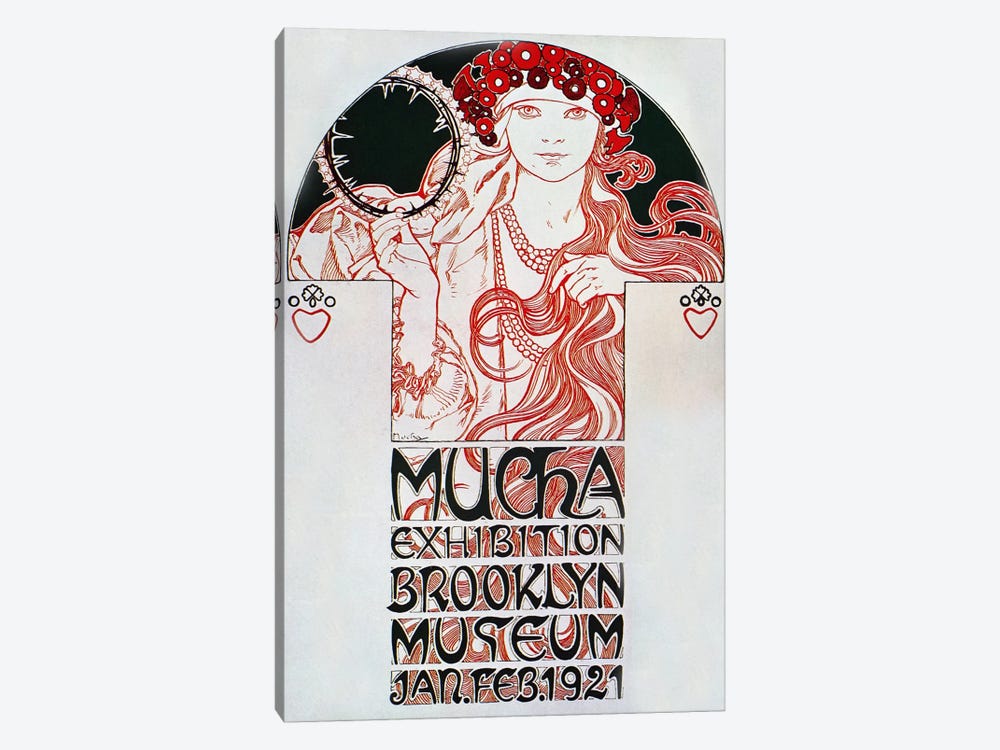Brooklyn Exhibition (1921) by Alphonse Mucha 1-piece Canvas Art Print