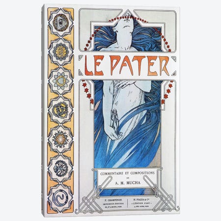 Le Pater (1899) Canvas Print #15189} by Alphonse Mucha Canvas Art Print
