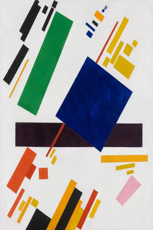 Suprematist Composition, 1916 by Kazimir Severinovich Malevich canvas print