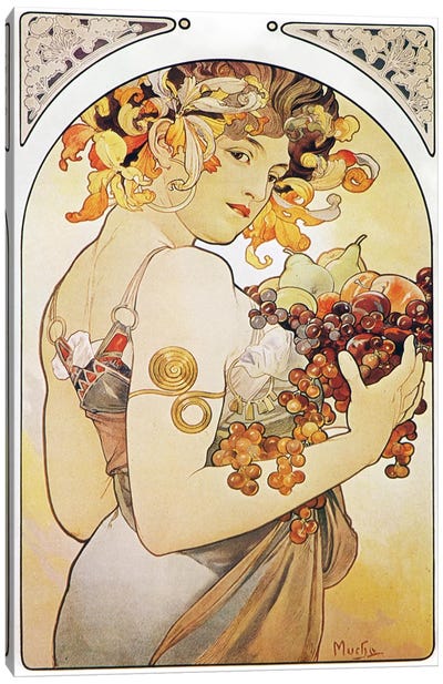 Fruit, 1897 Canvas Art Print - Grape Art
