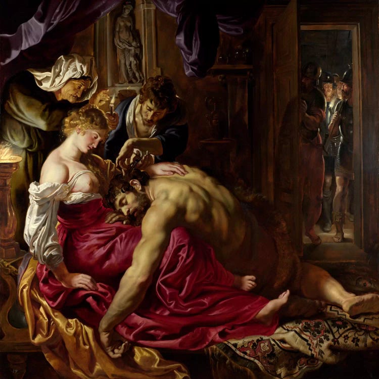 Samson & Delilah by Peter Paul Rubens wall art