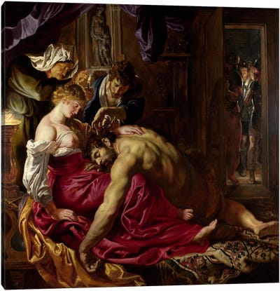 Samson & Delilah Canvas Art Print - Peter Paul Rubens