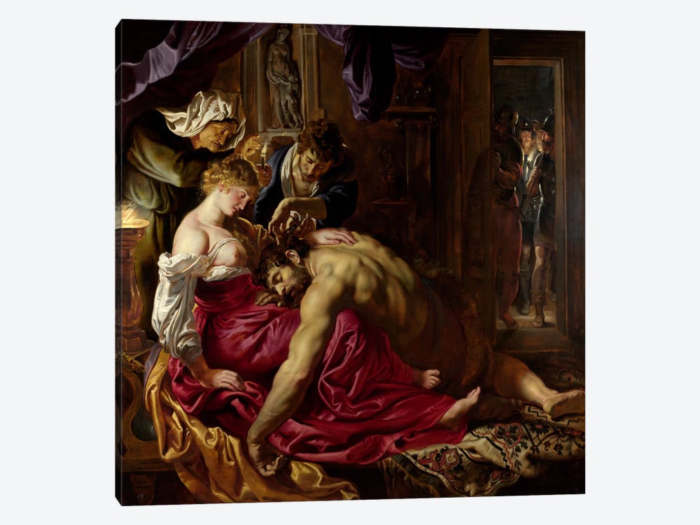 Samson & Delilah by Peter Paul Rubens 1-piece Canvas Wall Art