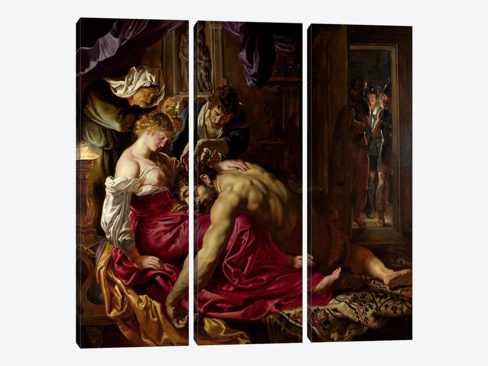 Samson & Delilah by Peter Paul Rubens 3-piece Canvas Artwork