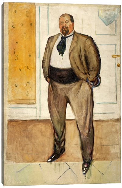 Consul Christen Sandberg, 1901 Canvas Art Print - Edvard Munch