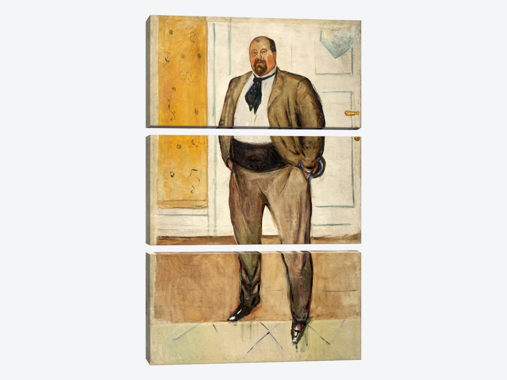 Consul Christen Sandberg, 1901 by Edvard Munch 3-piece Canvas Wall Art