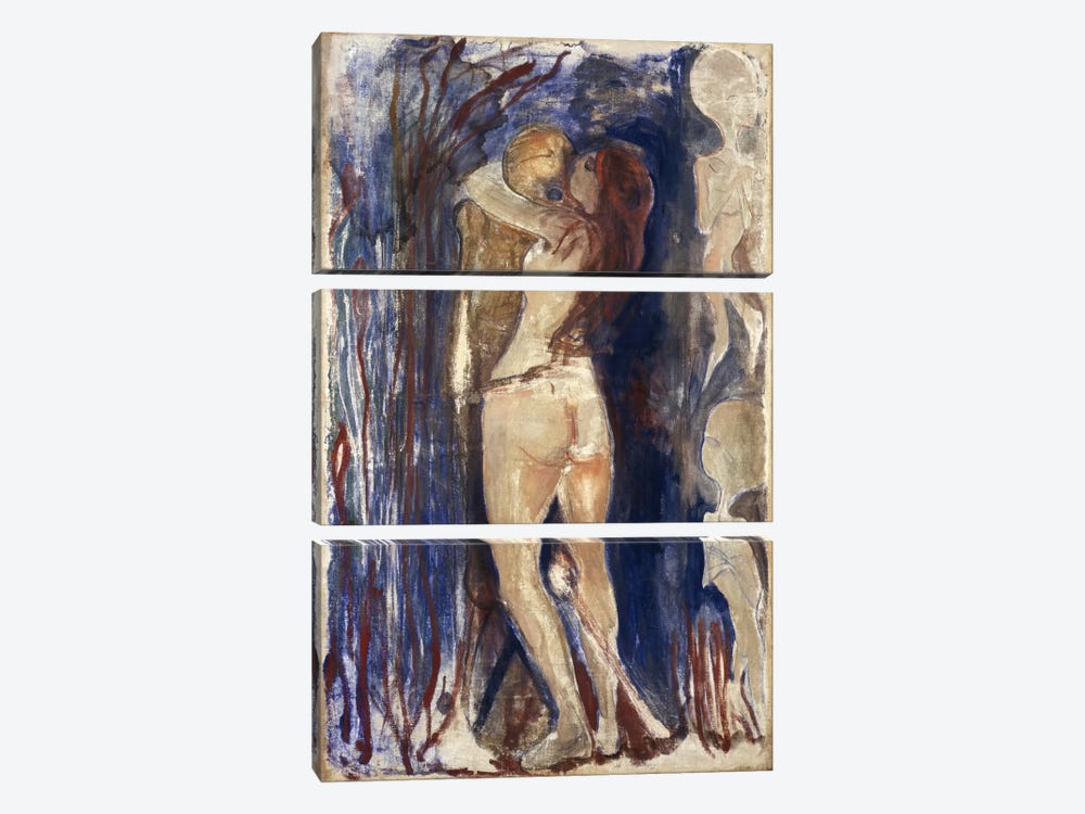 Death and Life, 1894 by Edvard Munch 3-piece Canvas Art Print