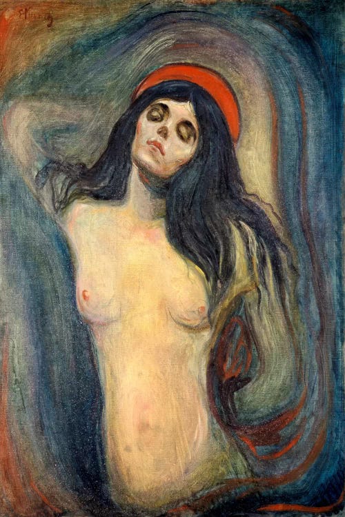Madonna, 1895 by Edvard Munch wall art