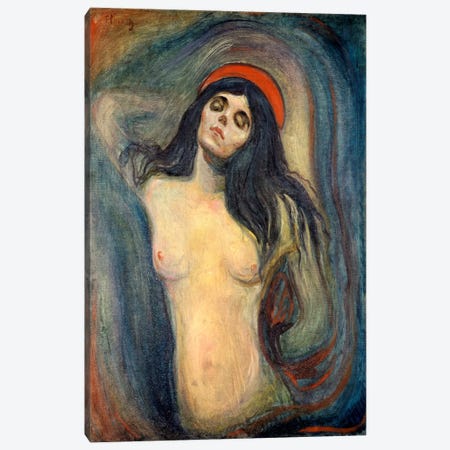 Madonna, 1895 Canvas Print #15220} by Edvard Munch Canvas Artwork