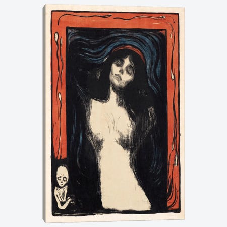 Loving Woman (Madonna), 1902 Canvas Print #15221} by Edvard Munch Canvas Art