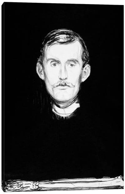 Self-Portrait, 1895 Canvas Art Print - Painter & Artist Art