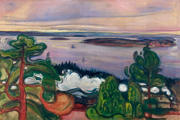 Edvard Munch: Train Smoke, 1900 by Edvard Munch