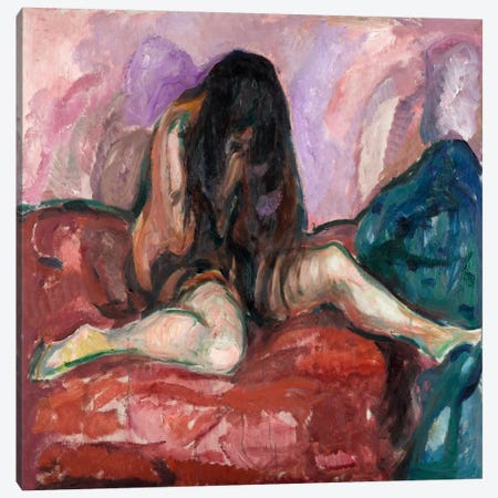 Weeping Nude, 1914 Canvas Print #15233} by Edvard Munch Art Print