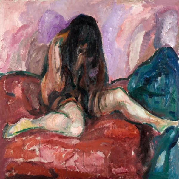 Expressionism: Weeping Nude, 1914 by Edvard Munch