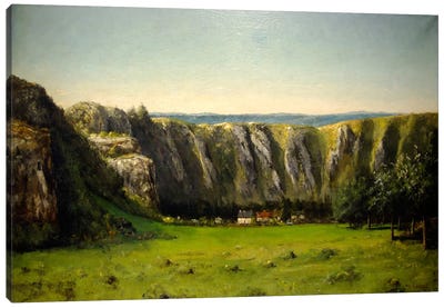 The Rock of Ten Hours, 1855 Canvas Art Print - Gustave Courbet