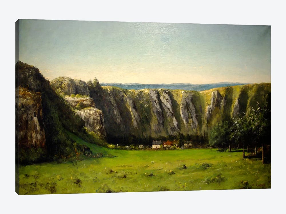 The Rock of Ten Hours, 1855 by Gustave Courbet 1-piece Canvas Artwork