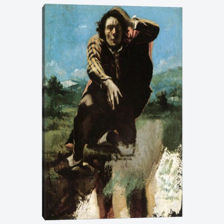 The Man Made Mad by Fear, 1844 Canvas Print #15257} by Gustave Courbet Canvas Art