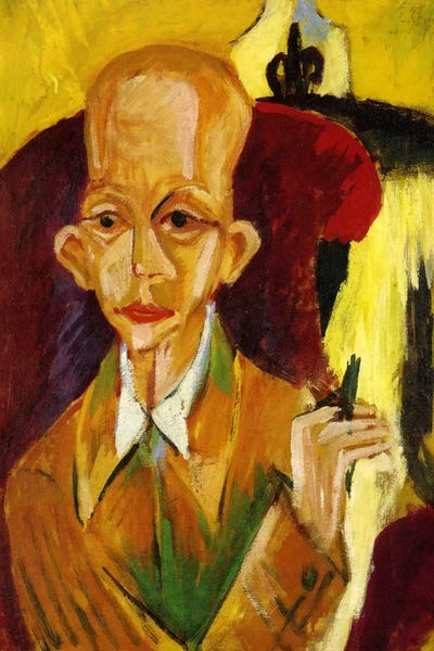 Expressionism: Portrait of Oskar Schlemmer by Ernst Ludwig Kirchner