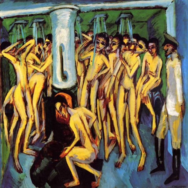 Expressionism: Artillery Men, 1909 by Ernst Ludwig Kirchner