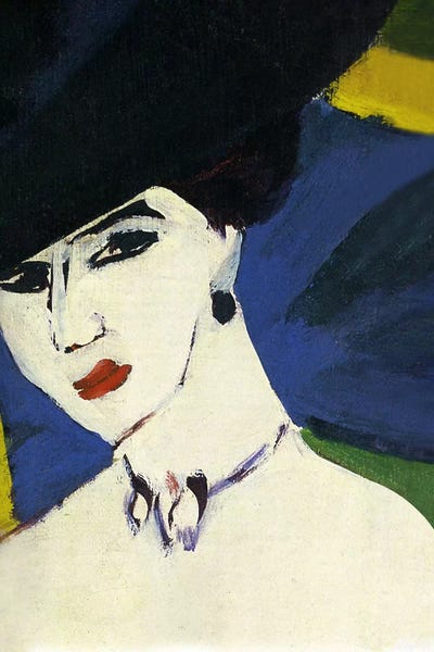 Expressionism: Female Nude with a Black Hat by Ernst Ludwig Kirchner