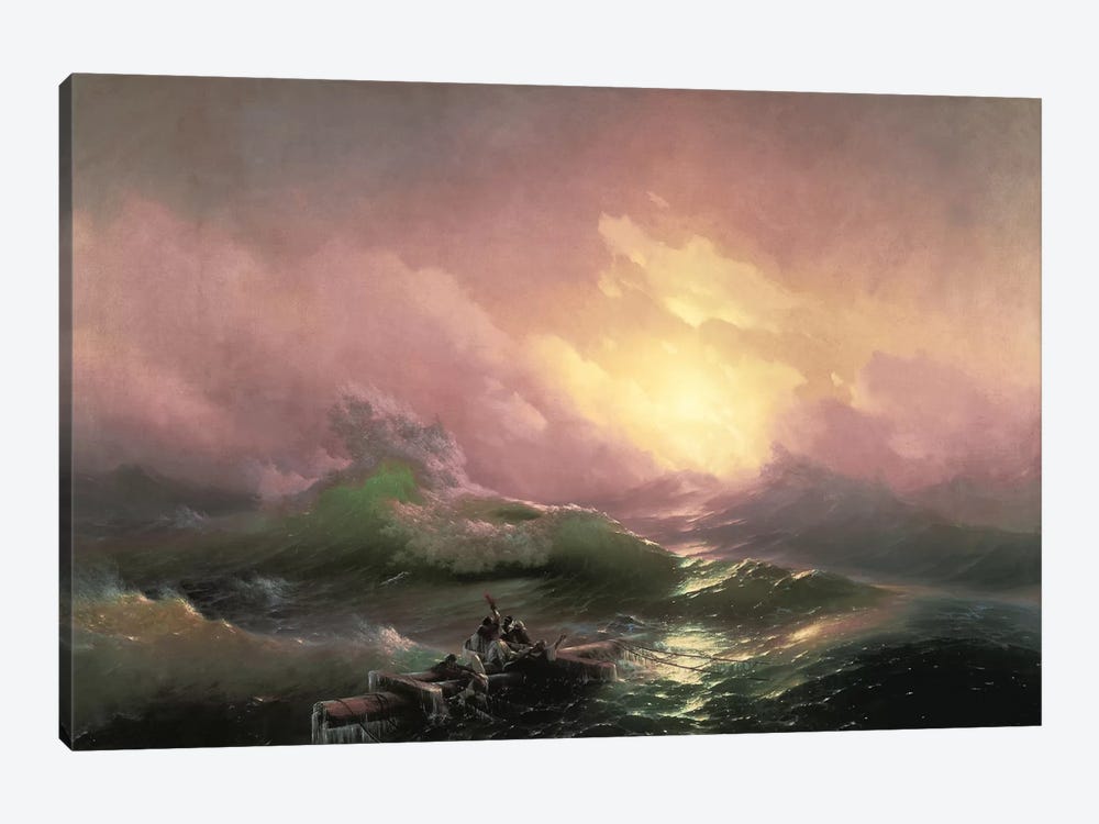 The Ninth Wave, 1850 by Ivan Aivazovsky 1-piece Canvas Print