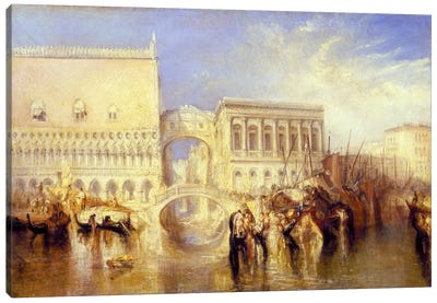 The Bridge of Sighs Canvas Art Print - Venice Art