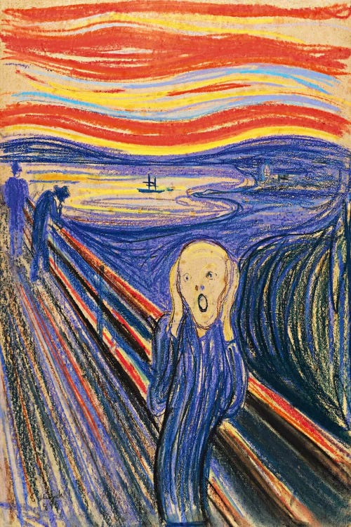 The Scream, 1895 (Pastel On Cradboard)