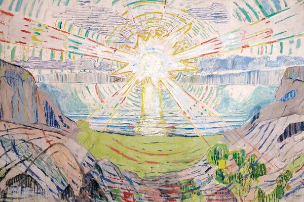 Cubism: The Sun, 1916 #2 by Edvard Munch