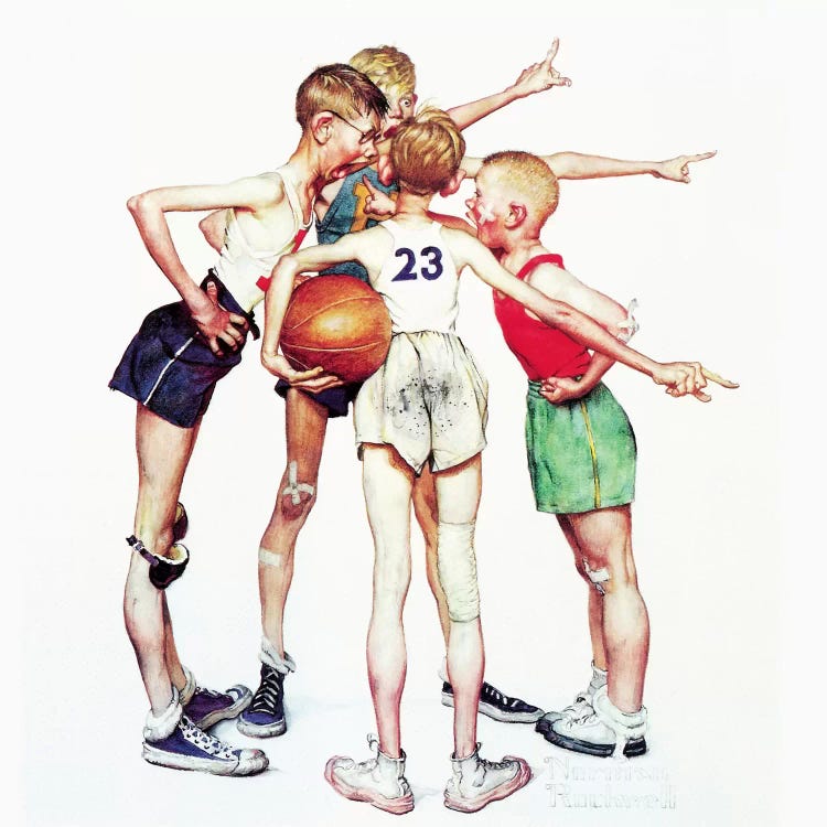 Oh yeah (Four Sporting Boys: Basketball)