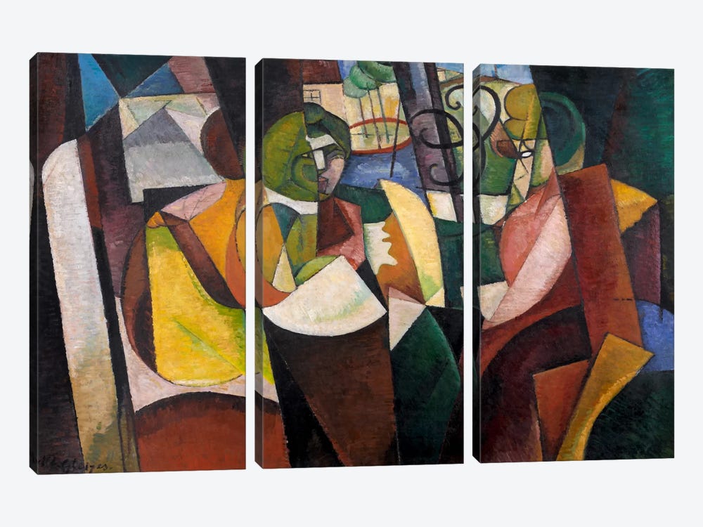 Metzinger, Cubism and After by Albert Gleizes 3-piece Canvas Print