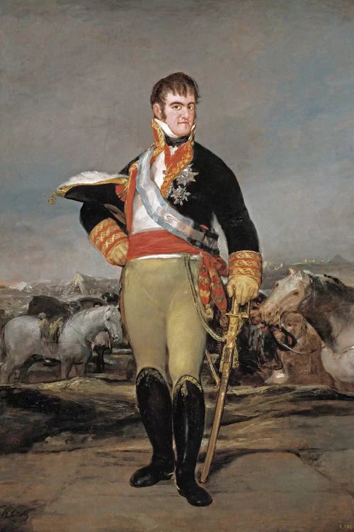 Ferdinand VII of Spain, 1814 by Francisco Goya wall art