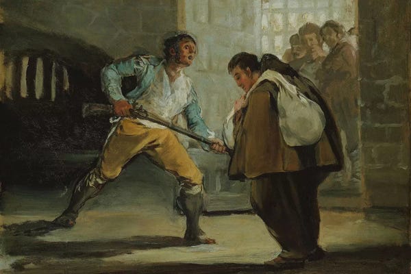 Weapons & Artillery: Friar Pedro, 1806 by Francisco Goya