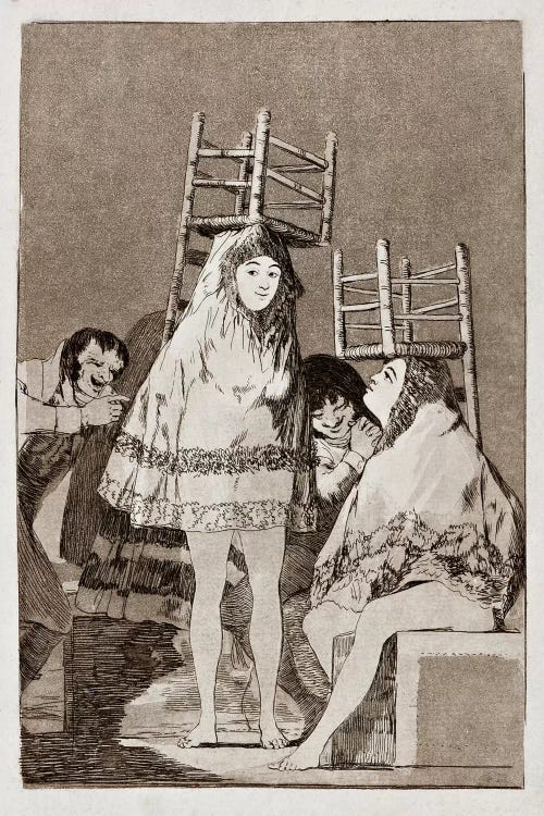 Los Caprichos: They've already got a Seat, Plate 26 by Francisco Goya wall art