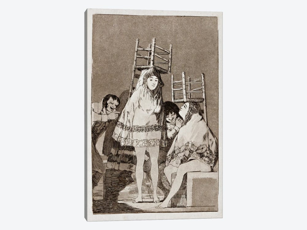 Los Caprichos: They've already got a Seat, Plate 26 by Francisco Goya 1-piece Canvas Artwork