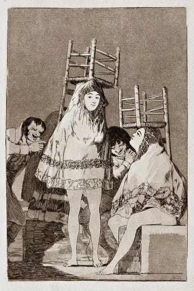 Francisco Goya: Los Caprichos: They've already got a Seat, Plate 26 by Francisco Goya