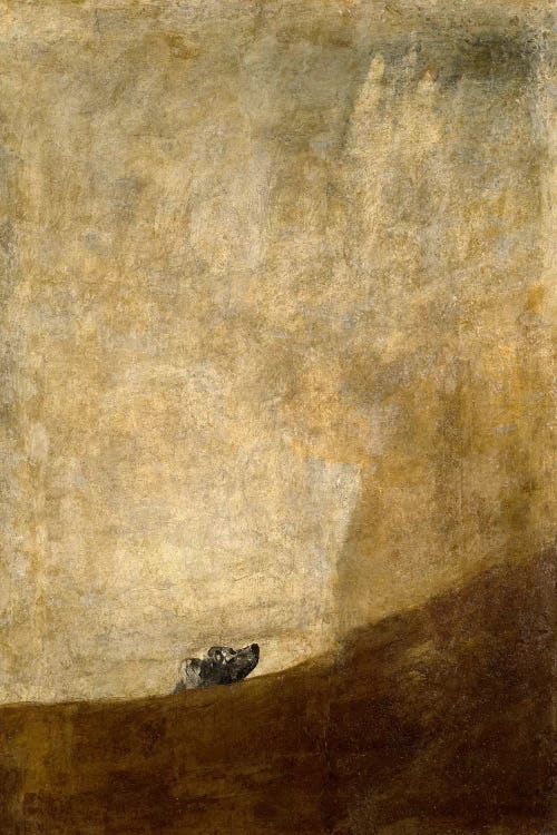 The Dog, 1823 by Francisco Goya wall art